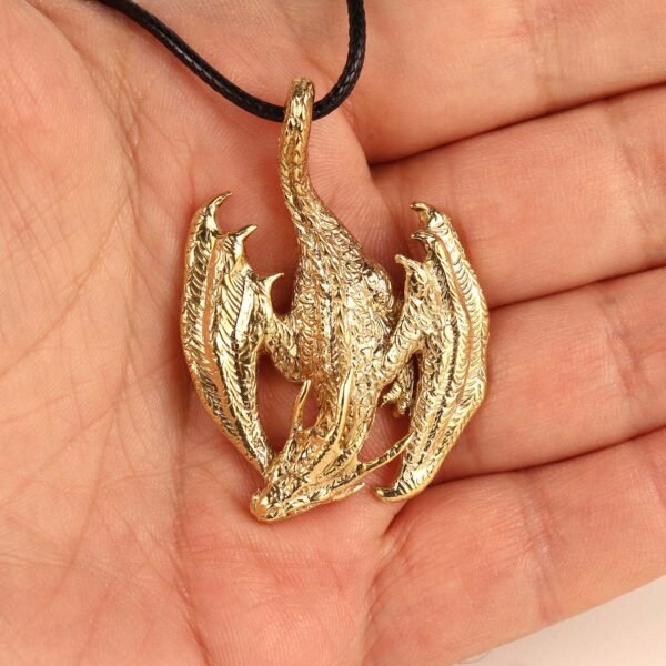 Gold Dragon Pendant Necklace