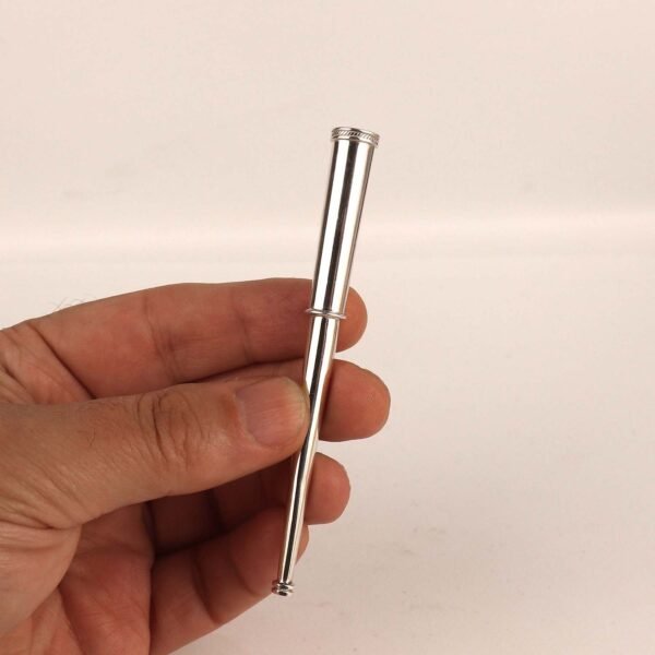 Elegant Sterling Silver Smoking Accessory for Men and Women