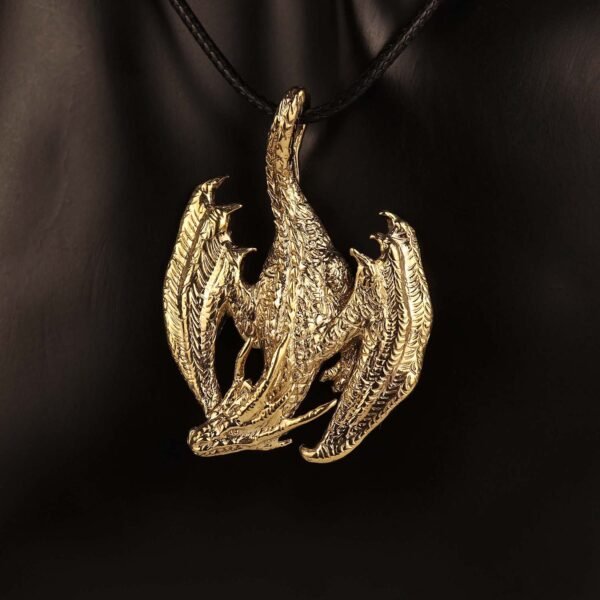 Gold Dragon Pendant Necklace