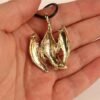 Gold Dragon Pendant Necklace
