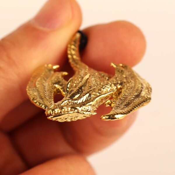 Gold Dragon Pendant Necklace