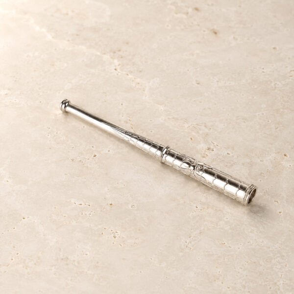 Sterling silver spider and spiderweb cigarette holder for slim cigarettes