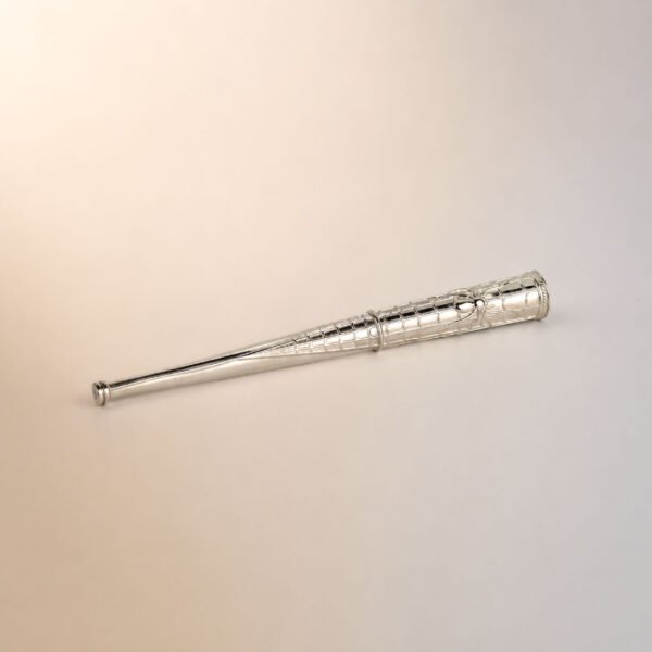 Sterling silver spider and spiderweb cigarette holder for regular size cigarettes