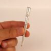 Sterling silver spider and spiderweb cigarette holder for slim cigarettes