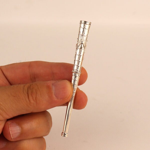 Sterling silver spider and spiderweb cigarette holder for slim cigarettes